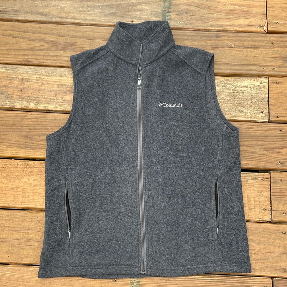 Columbia Steens Mountain Vest Gray Medium